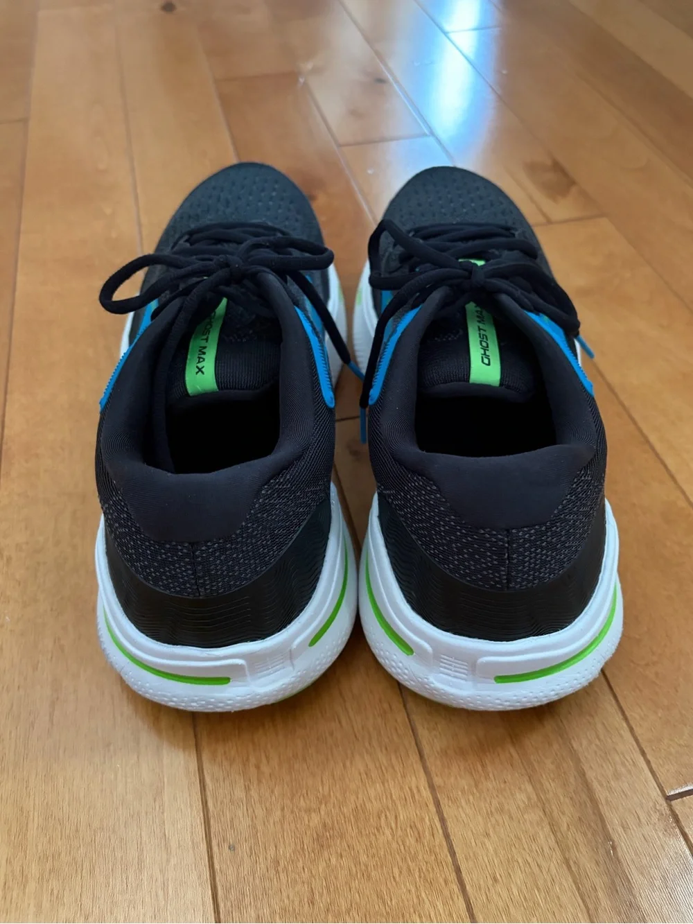 Brooks Ghost Max SE Men’s Walking Running Shoes Black Atomic Blue Size 12